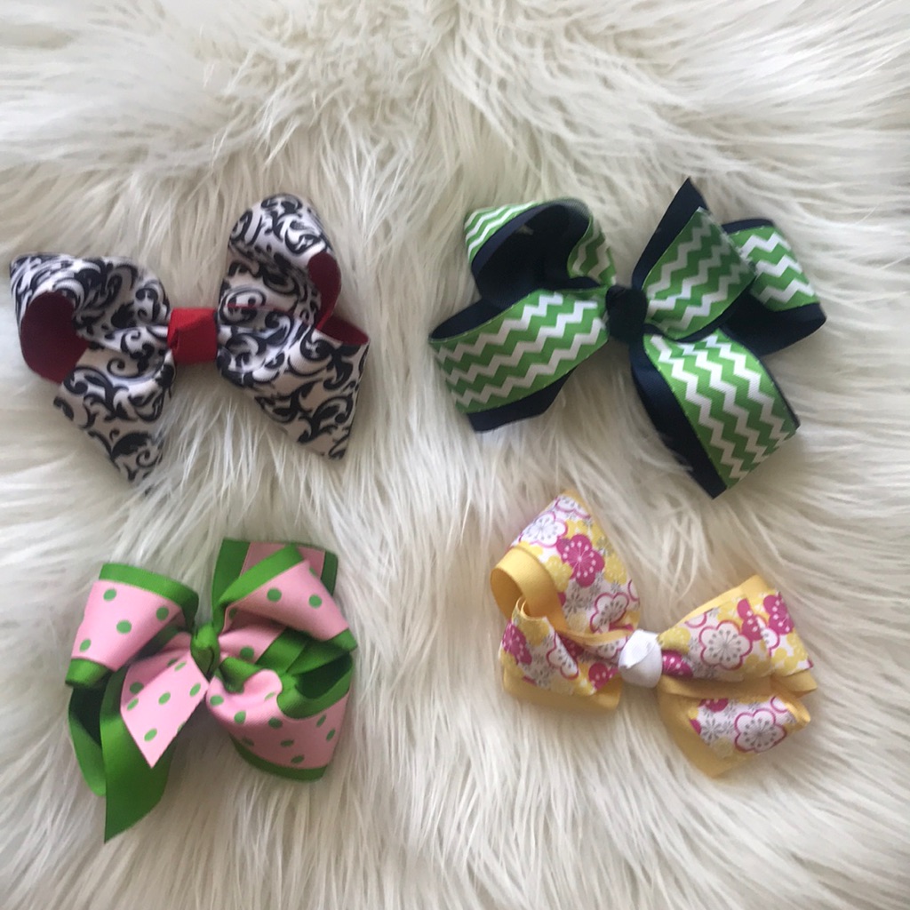 Girls Patterned Bow Bundle
